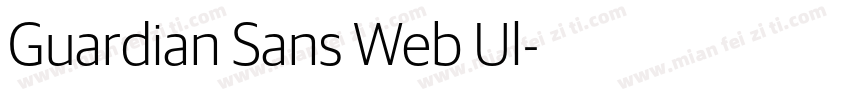 Guardian Sans Web Ul字体转换